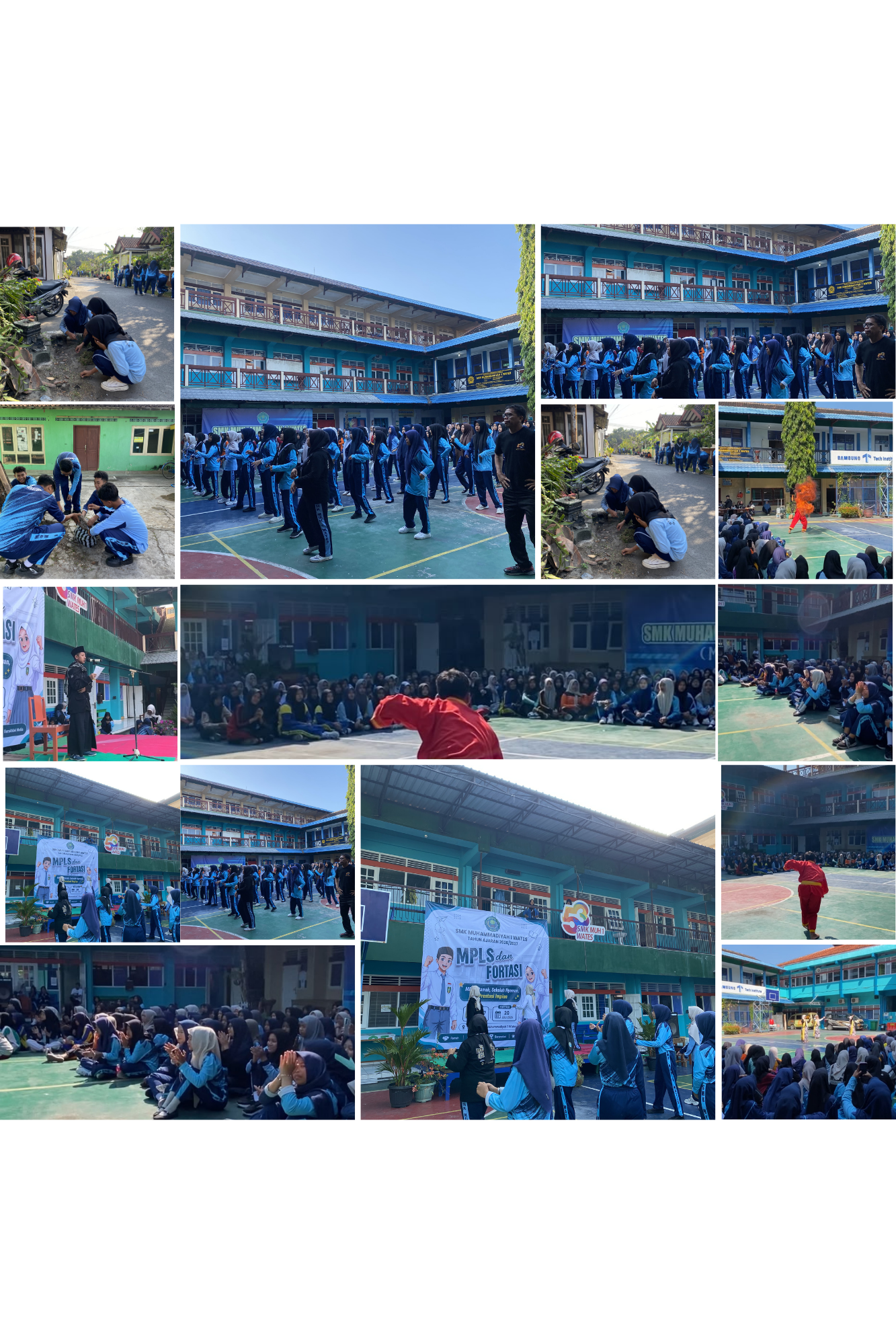 Hari Terakhir MPLS RAMAH & FORTASI 2026 di SMK Muhammadiyah 1 Wates Berlangsung Meriah, Penuh Semangat dan Kebersamaan